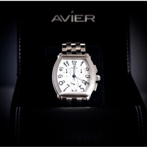 Avier Men's Statesman Stainless Steel Chronograph Watch